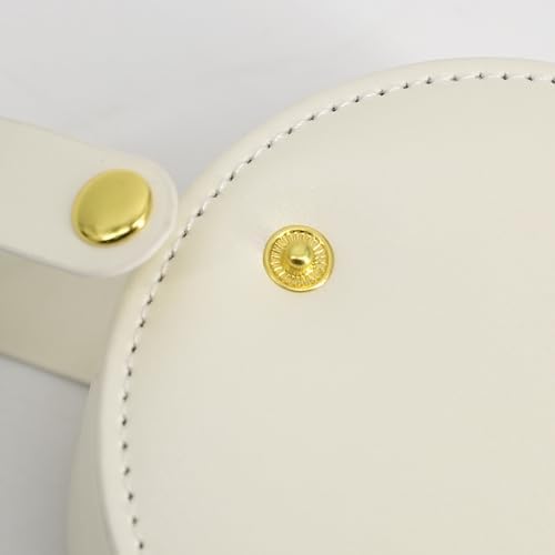 COLLECTIVE HOME - Travel Jewelry Case, Elegant Half-Moon Design with Gold Monogram, Detachable Handle, Personalized Accessory Organizer, Gift for Fashion-Forward Women and Teens (m) - Image 8