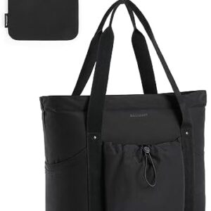 BAGSMART Tote Bag for Women, Tote Shoulder Bag with Laptop Compartment and Zipper Handbag for Travel, Work