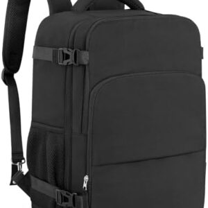 Travel Backpack for Women Men,Travel Laptop Backpack w/USB Charging Port, Waterproof Travel Backpack Carry On Flight Approved,Weekender Business Hiking Bag,Laptop Backpack 15.6 inch