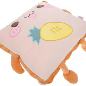 Zerodeko Plush Toast Nap Pillow and Blanket Cute Dual Sided Travel Cushion for Car Office and Home Use and Portable Soft Plush for Comfort