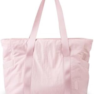 BAGSMART Tote Bag for Women with Zipper, Gym Tote with Compartments, Work Tote Nurse Dance Yoga Bag for Sport, Travel