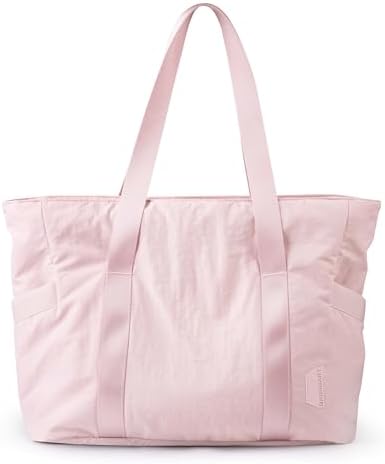 BAGSMART Tote Bag for Women with Zipper, Gym Tote with Compartments, Work Tote Nurse Dance Yoga Bag for Sport, Travel