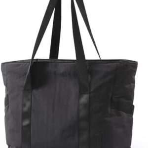 BAGSMART Tote Bag for Women with Zipper, Gym Tote with Compartments, Work Tote Nurse Dance Yoga Bag for Sport, Travel