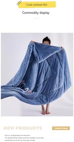 Travel Blanket and Pillow - 2 in 1 Airplane Blanket Compact with Soft Bag Pillowcase for All Season Soft Flannel Throw Blankets for Bed, Sofa 75"x57" - Image 4