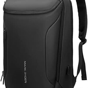 MARK RYDEN Business Backpack for Men, Waterproof High Tech Backpack with Sport Car Shape Design and USB Charging Port, Travel Laptop Backpack Fits 17.3 Inch Notebook