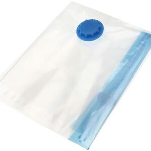 7Pcs Vacuum Compression Storage Bags for Clothes Bedding Pillows Blankets Reusable Space Saver Packing Sacks with Airtight Seal Design for Travel Home Use
