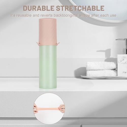 Bottle Covers for Travel, Elastic Sleeves for Leak Proofing, Travel Size Container Silicone toiletry sleeves, Leak Locks Travel Accessories for Shampoo Conditioner Wash Body Bottles (8pack) - Image 4