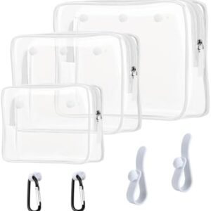 Clear Insert Bag Accessories for Beach Tote Bag, Clear Travel Storage Inner Pouch for Cosmetic, Toiletry & Makeup Brush Organizer Divider