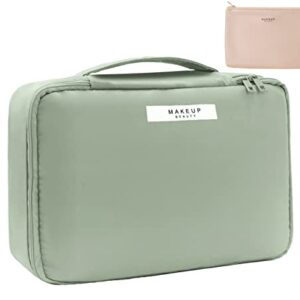 Travel Makeup Bag Cosmetic Bag Makeup Bag Toiletry bag for women and men (Green)
