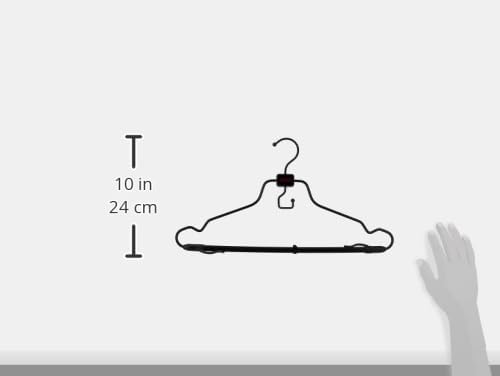 TUMI - 2-Piece Hangers Set - Travel Clothes Hanger for Suit, Coat & Trousers - Space Saving Garment Bag Hangers w/ Hooks - Black - Image 3