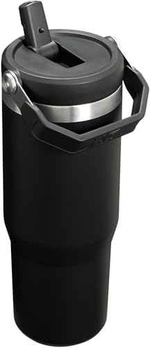 Stanley IceFlow Stainless Steel Tumbler - Vacuum Insulated Water Bottle for Home, Office or Car Reusable Cup with Straw Leak Resistant Flip Cold for 12 Hours or Iced for 2 Days, Black 2.0, 30oz - Image 2