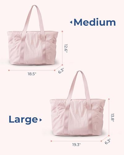 BAGSMART Tote Bag for Women with Zipper, Gym Tote with Compartments, Work Tote Nurse Dance Yoga Bag for Sport, Travel - Image 6