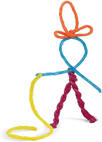 Wikki Stix for Doodlers - Kid's Travel Essential: Portable Creativity On-The-Go! Pack of 24 Wikki Stix in Neon and Primary Colors. Made in USA ! 3 & Up. - Image 6