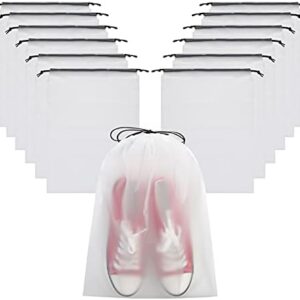 Vorspack Transparent Shoe Bags for Travel Large Clear Shoes Organizers Storage Pouch with Rope for Men and Women 13 Pack