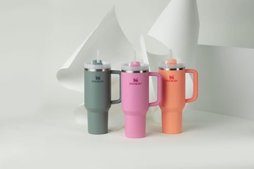 Stanley Quencher H2.0 Tumbler with Handle and Straw 40 oz | Flowstate 3-Position Lid | Cup Holder Compatible for Travel | Insulated Stainless Steel Cup | BPA-Free | Peony - Image 8
