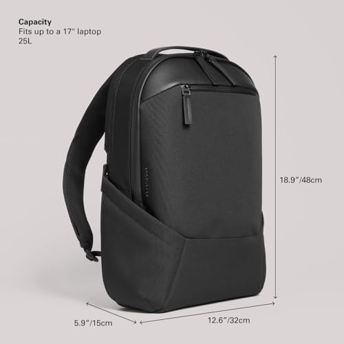Troubadour Apex Backpack 3.0 - Premium Waterproof Laptop Backpack Fits Up to 17" - Ergonomic Design for Work and Travel - Stylish Backpack with 5-Year Guarantee - Black - Image 7