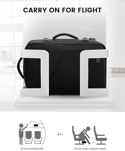 LOVEVOOK Carry on Travel Backpack, Large 50L for Men & Women Flight Approved with USB Charging Port&3 Packing Cubes, Large Suitcase Water Resistant Luggage Daypack Business Weekender Bag, Black - Image 2