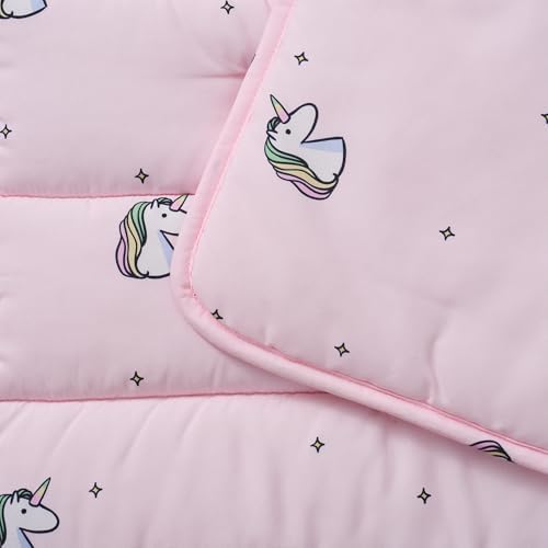 Kids Sleeping Bag Nap Mat with Pillow & Blanket – 3-in-1 Machine Washable Quilted Mat for Toddlers – Portable with Handles – 20" x 50" for Daycare, Preschool, Travel, & Sleepovers - Image 4