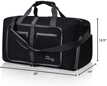 Felipe Varela Duffle Bag with Shoes Compartment and Adjustable Strap,Foldable Travel Duffel Bags for Men Women,Waterproof Duffel Bags - Image 9