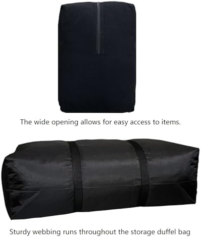 Extra Large Storage Duffle Bag for Travel, Black Oversized Giant Big Traveling Duffle Bag - Image 5