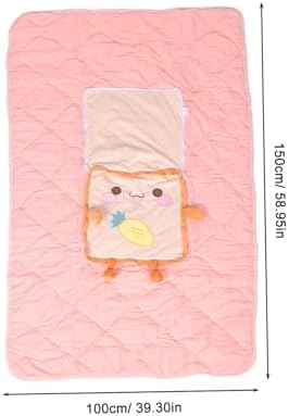 Bread Plush Pillow Blanket Dual Sided Design for Comfort Cute Food Plushies for Cars Offices and Home Use Thickened Versatile Cushion Blanket - Image 2