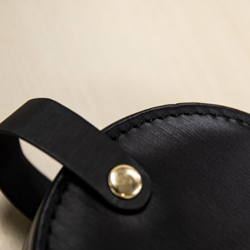 COLLECTIVE HOME - Travel Jewelry Case, Elegant Half-Moon Design with Gold Monogram, Detachable Handle, Personalized Accessory Organizer, Gift for Fashion-Forward Women and Teens, Black (m) - Image 5