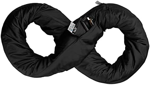 Travel Pillow and Polyester Blanket, 3 in 1 Breathable Square Pillow/Infinity Pillow/Micro Fleece Polyester Blanket for Comfort on Airplane, Car, Bus, and Home - Black - Image 7