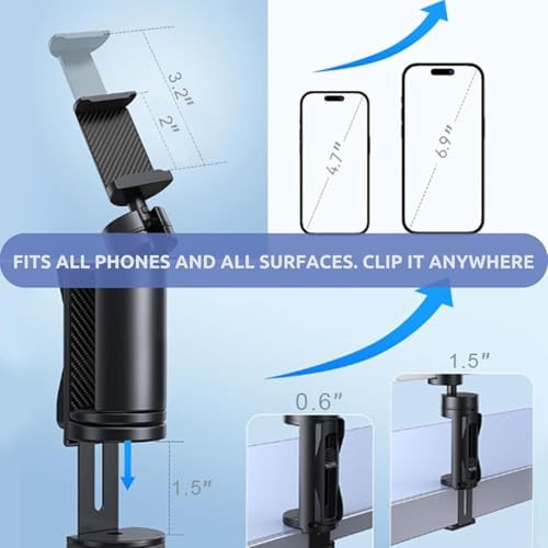 2 Pack Airplane Phone Holder Travel Essentials Accessories Cruise car Mount Cell Stand air Plane Table Aircraft front Desk Flight Vacation foldable mini Size Universal Hands Free for iPhone / Samsung - Image 5