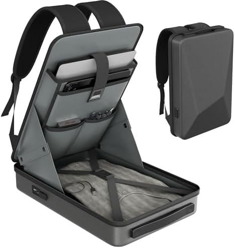 Starlink MINI Backpack, Starlink MINI Case for Power Cables, Battery Adapter & More, Waterproof Travel Bag for Accessories with TSA Lock & Charging Ports, Anti-theft