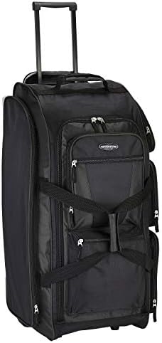 Travelers Club Xpedition 30 Inch Multi-Pocket Upright Rolling Duffel Bag - Image 4