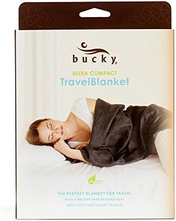 Bucky Easily Packable, Compact Travel Blanket, Charcoal, 56x36 - Image 2