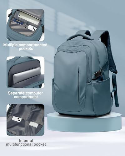 suwasp Large Travel Backpack for Women Men Airline Approved Carry On Personal Item Backpack Bag Frontier Airlines Personal Item Bag Flight Approved Luggage Backpack - Blue - Image 4