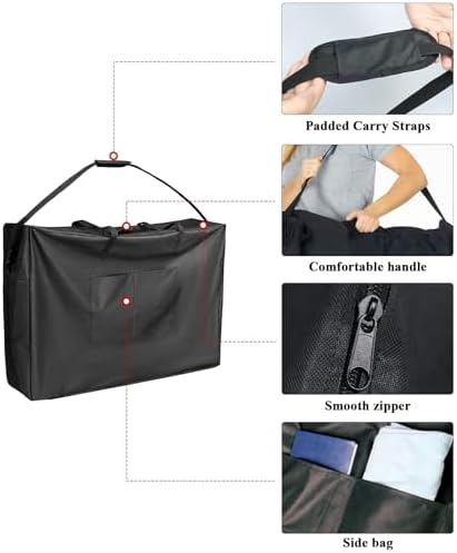 Kasla Rollator Travel Bag,Waterproof Wheelchair Bag for Folding Walker Compatible with Wheelchair Transport Chair Walker Bag for Travel - Image 3