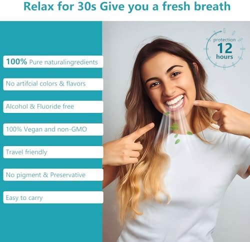 Mouthwash Travel Size Portable Packets to Go, Alcohol & Fluoride Free Fresh Mint MouthwashStrips for Superior Oral Hygiene,30 Individual Disposable Mouthwash Packs(Pack of 30) - Image 4