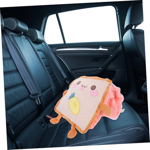 Bread Plush Pillow Blanket Dual Sided Design for Comfort Cute Food Plushies for Cars Offices and Home Use Thickened Versatile Cushion Blanket - Image 6