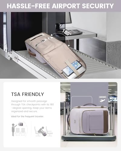LOVEVOOK 40L Travel Backpack for Women & Men - 17.3 Inch Carry On Backpack & Personal Item Backpack for Airlines, Spacious and Durable Design, with 3 Packing Cubes - Image 3