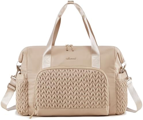 LOVEVOOK Travel Duffle Bag Gym Bag, Quilted Weekender Bags for Women Overnight Bag, Hospital Bag for Women Labor Delivery, Personal Item Travel Carry on Bag for Airplanes