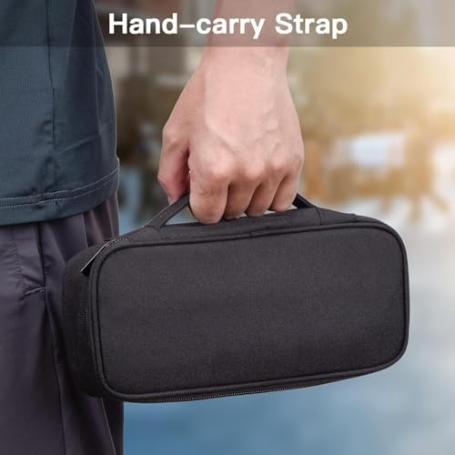 Cable Organizer Bag, Electronic Organizer Travel Case for Charger & Cords, Travel Accessories, Portable Power Bank (Black) - Image 5