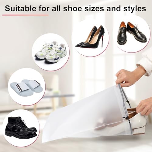 Vivinin 18 Pack Shoe Bags - 11.8in x 15.7in, Storage Bags for Packing, Travel Essentials for Men and Women - Image 3