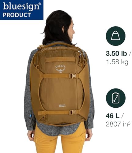 Osprey Sojourn Porter 46L Travel Backpack, Koseret Green - Image 2