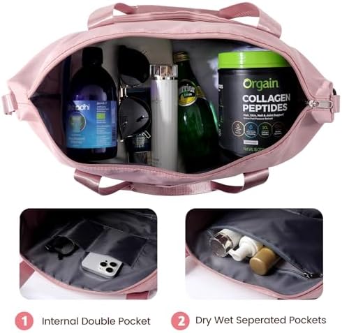 Travel Duffle Bag - Overnight Shoulder Bag for Women, Waterproof Weekender Bag Carry On Tote Bags Tote Gym Bag for Women - Image 6