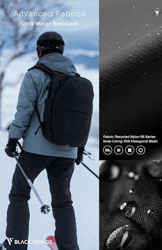 Vortex Vacuum Seal Travel Backpack 60L Exapandable Air Compression System Water Resistant TSA Lock Carry-On Suitcase Luggage Black AERO - Vacuum Pump Included - Image 7