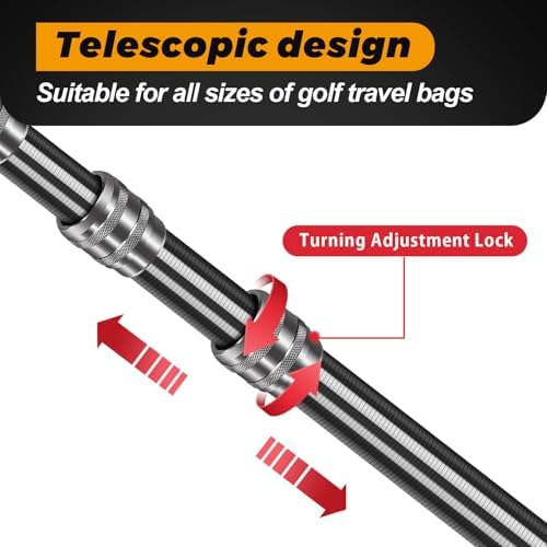 Carbon Fiber Golf Travel Bag Support Pole - Anti-Extrusion Cover and Lightweight Travel Golf Bag Support Rod, Stiff Arm for Golf Travel Bag - Image 5