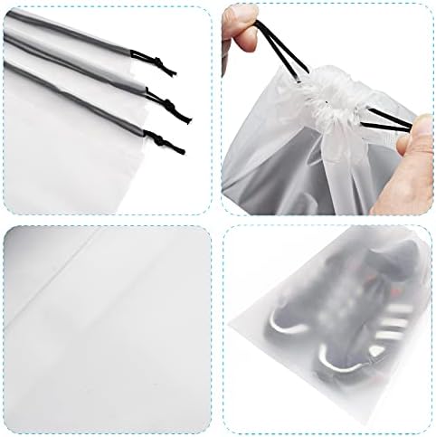 Vorspack Transparent Shoe Bags for Travel Large Clear Shoes Organizers Storage Pouch with Rope for Men and Women 13 Pack - Image 3