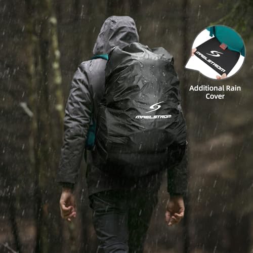 Maelstrom Hiking Backpack,40L Waterproof Camping Backpack,Men Women Packable Hiking Daypack with Rain Cover,Lightweight Travel Backpack-Green - Image 6