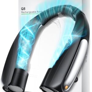 Portable Neck Fan, Hands-Free, 6 Speeds, 6000 mAh Battery, 360° Cooling Wearable Personal Fan, Rechargeable, Gifts for Women Men, Suitable for Indoor, Outdoor, Travel