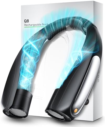 Portable Neck Fan, Hands-Free, 6 Speeds, 6000 mAh Battery, 360° Cooling Wearable Personal Fan, Rechargeable, Gifts for Women Men, Suitable for Indoor, Outdoor, Travel