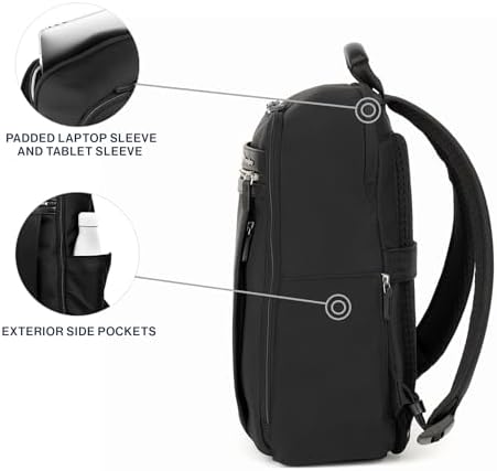 Travelpro Platinum Elite Slim Laptop Travel Backpack, Fits up to 16 Inch Laptop, Business, Water Resistant, Men and Women, Black - Image 4