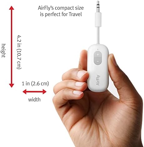 Twelve South AirFly SE | Bluetooth Wireless Audio Transmitter Adapter for AirPods/Headphones, 20+ Hr Battery, Works with 3.5mm aux Jacks on Airplanes, TVs, Gym Equipment, and Travel - Image 7