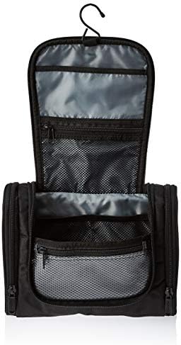 Amazon Basics Hanging, Travel Toiletry Bag Organizer, Shower Dopp Kit, Black - Image 7